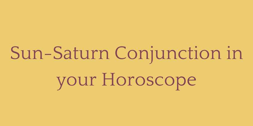 Sun Saturn Conjunction